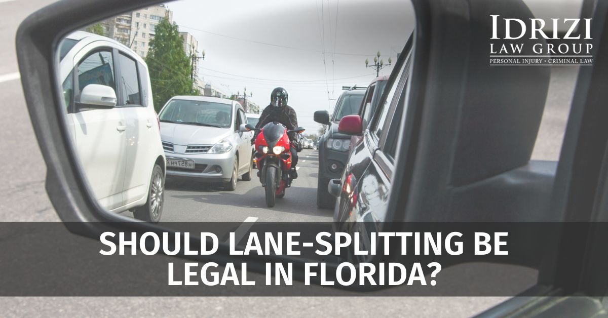 Should LaneSplitting be Legal in Florida? Idrizi Law Group